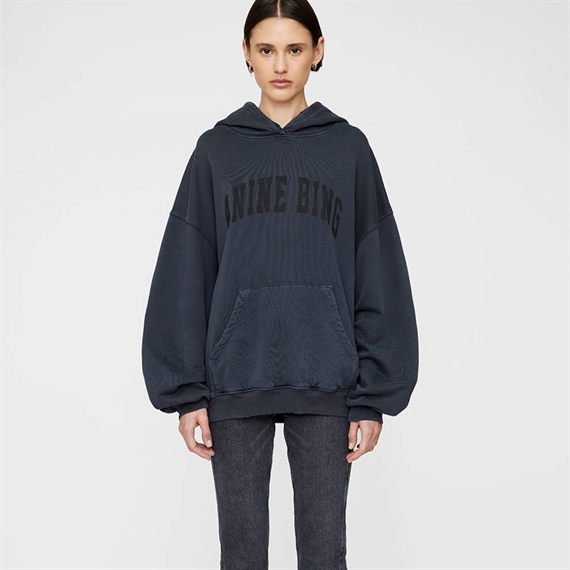 Anine Bing Harvey Sweatshirt, Washed Black